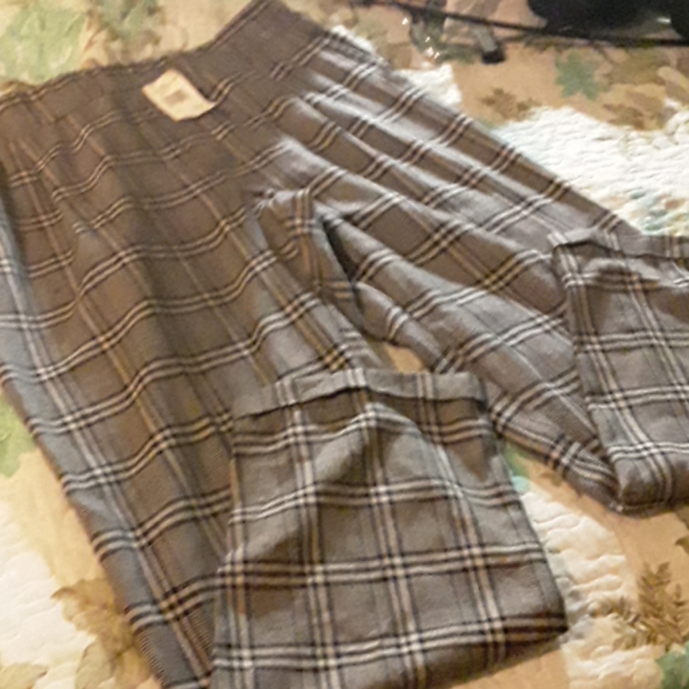 Plaid brand new trousers